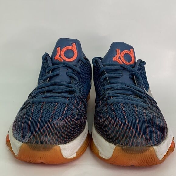 Youth Nike KD 8 Blue and orange Sneakers 749375-414 - Picture 2 of 15